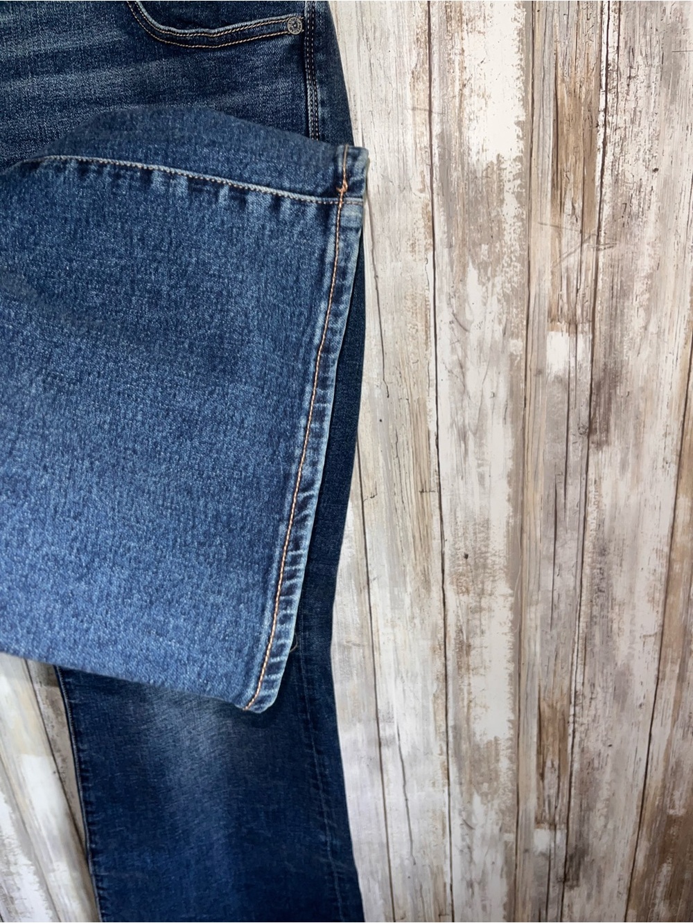 American Eagle Kick Boot Jeans Size 22 Low Rise Super Stretch Dark Wash NWT - Picture 4 of 6